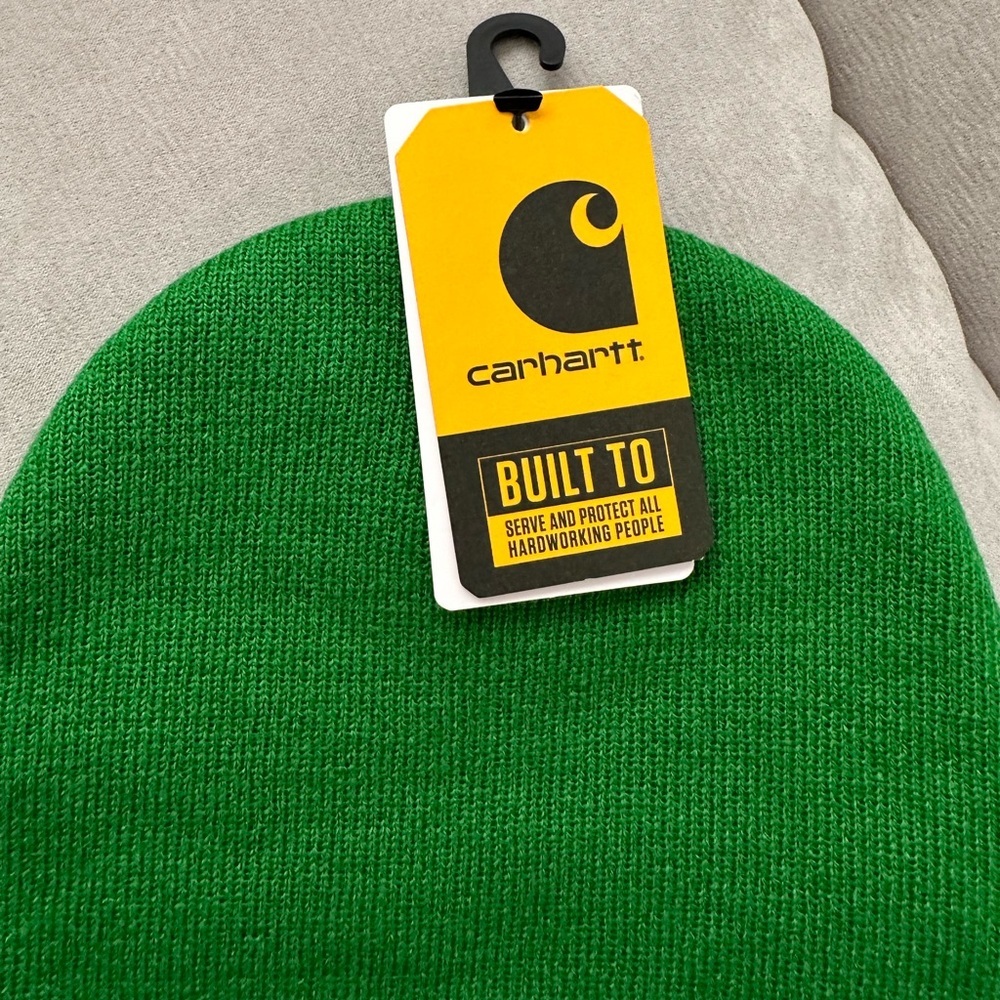 NWT Carhartt Men's Knit Cuffed Beanie Green - Picture 6 of 7